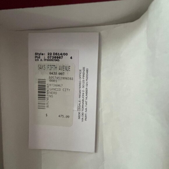 NWT Salvatore Ferragamo Embossed Gancini Motif Grainy Wallet- Black - Picture 14 of 14